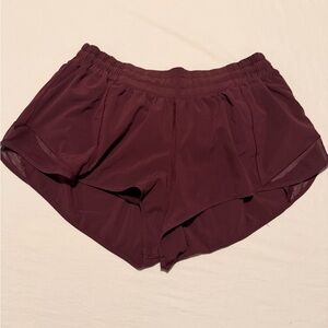 lululemon athletica Maroon Athletic Shorts